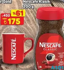 NESCAFE KLASİK KAHVE 200 G fiyat ve kampanya bilgisi